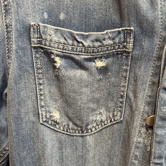 Women’s Democracy Distressed Denim Jacket - Picture 3 of 7